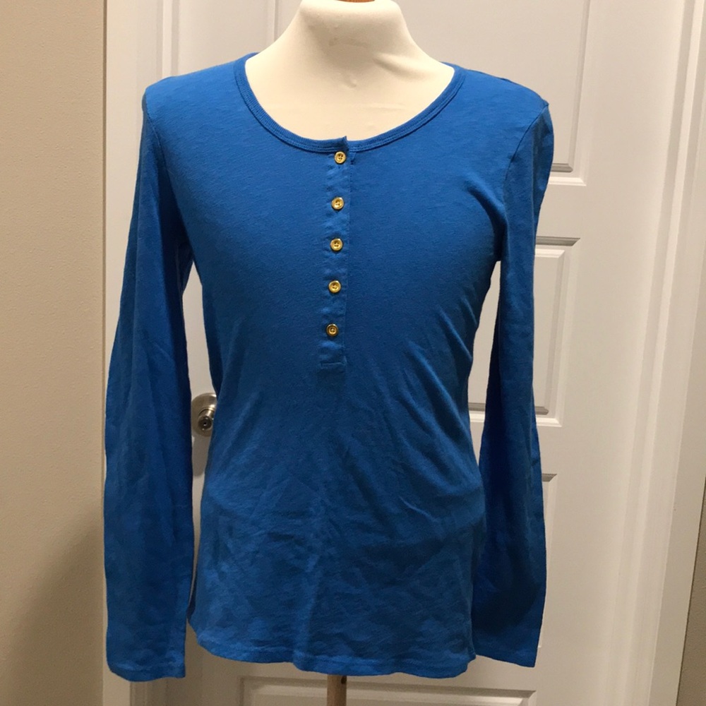 Jcrew blue Henley NWT